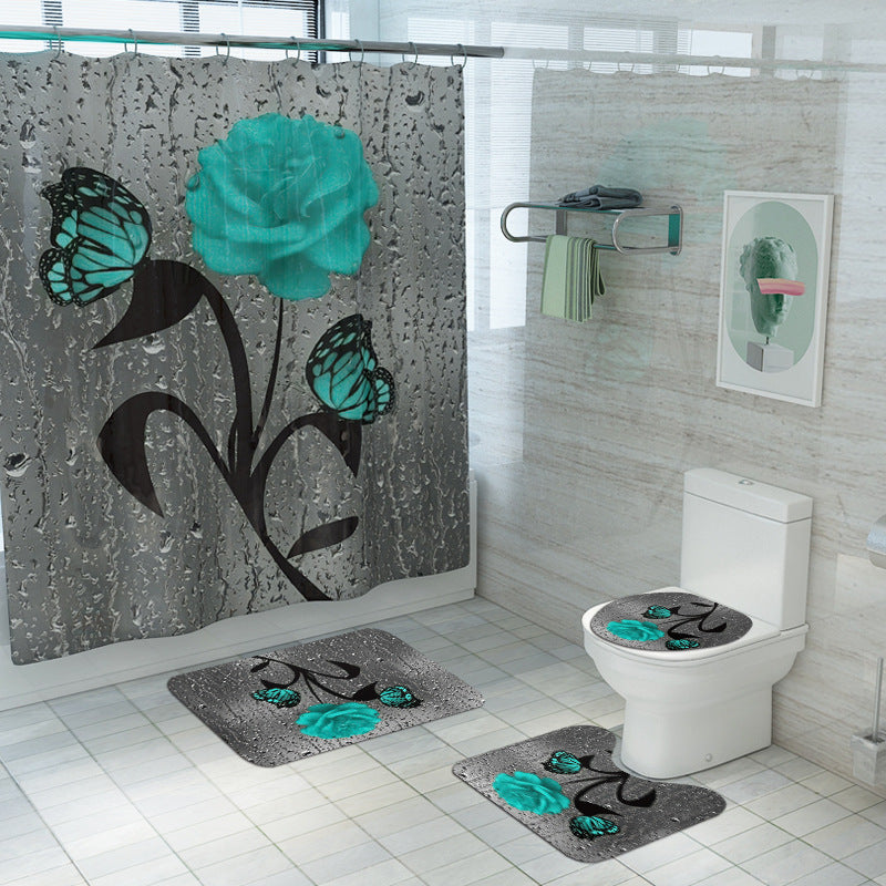 shower curtain,  perennial,  daffodil shower curtain,  daffodil,  curtain,  bathroom deco