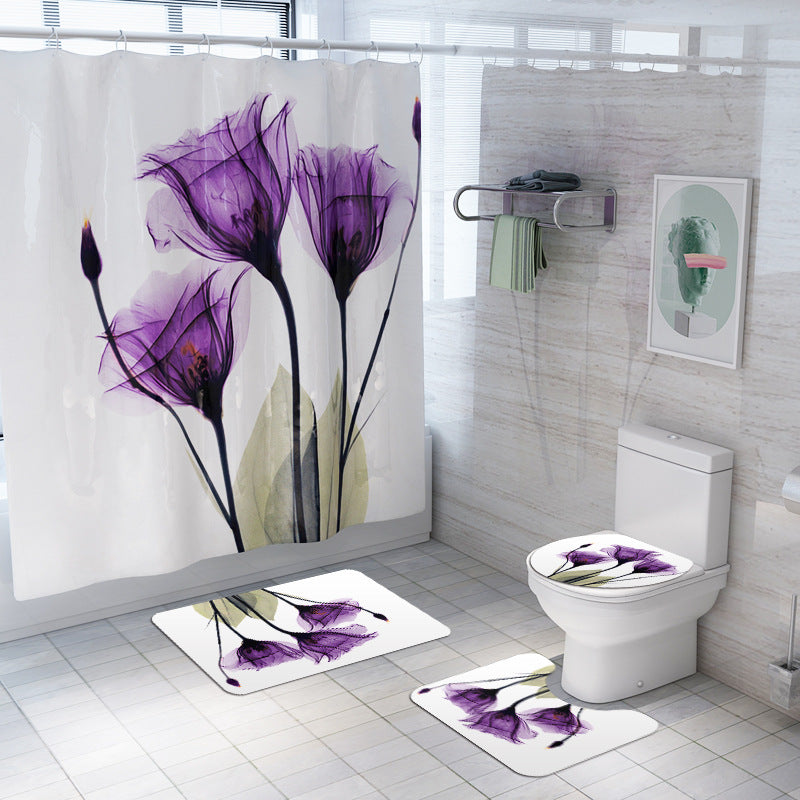 shower curtain,  perennial,  daffodil shower curtain,  daffodil,  curtain,  bathroom deco