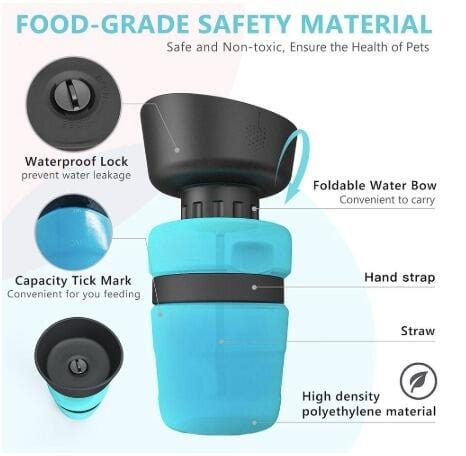 Pet Outdoor Foldable Bottle - www.mytooluse.com