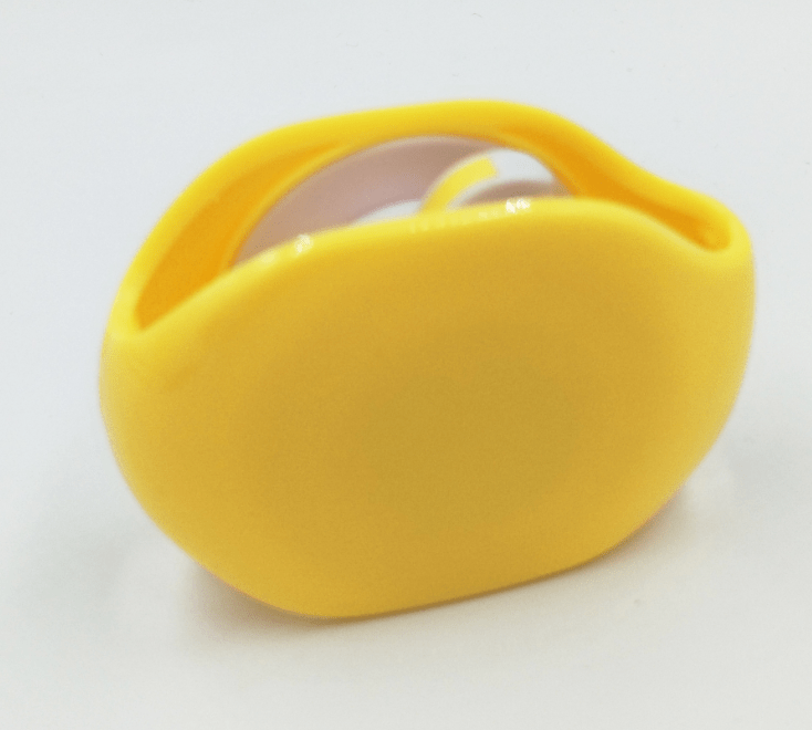 yellow cable organizer