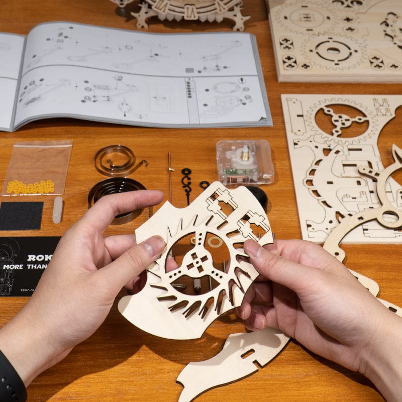 Robotime Rokr 3D Wooden Owl Clock Model - www.mytooluse.com