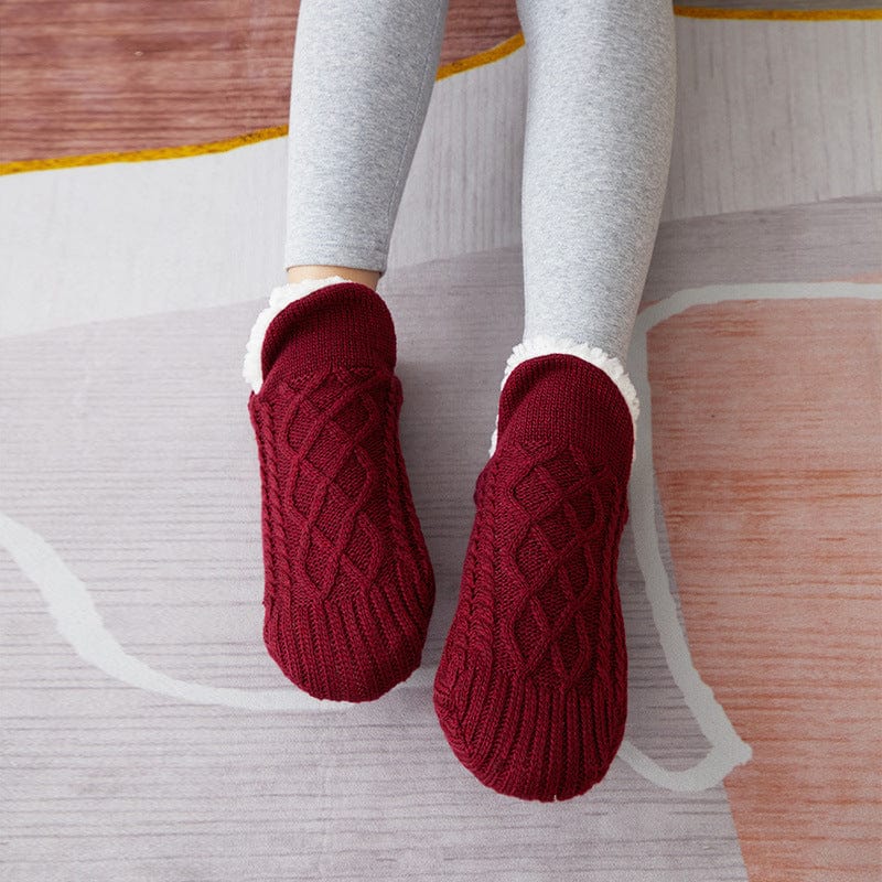 Thermal V-Neck Floor Socks