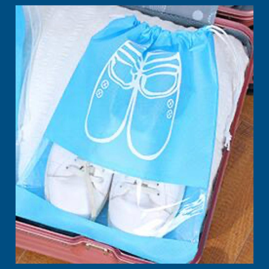 Tired of messy and cluttered closets? Say no more! Our Drawstring Shoe Storage Bag is here to save the day. Keep your shoes organized and easily accessible with this convenient and stylish bag. No more searching for the missing pair, just pull the drawstring and voila! (Shoe)Tastic!